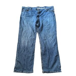 Levis‎ 559 Relaxed Straight Jeans Mens 46x32 Dark Wash Blue Stretch Denim
